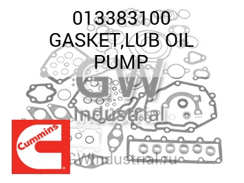 GASKET,LUB OIL PUMP — 013383100