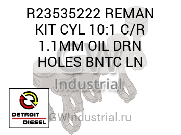 REMAN KIT CYL 10:1 C/R 1.1MM OIL DRN HOLES BNTC LN — R23535222