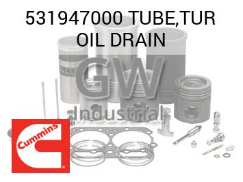 TUBE,TUR OIL DRAIN — 531947000