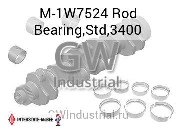 Rod Bearing,Std,3400 — M-1W7524