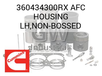 AFC HOUSING LH,NON-BOSSED — 360434300RX
