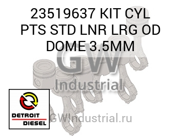 KIT CYL PTS STD LNR LRG OD DOME 3.5MM — 23519637