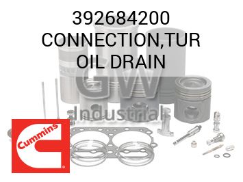 CONNECTION,TUR OIL DRAIN — 392684200