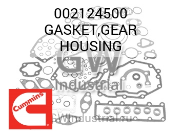 GASKET,GEAR HOUSING — 002124500