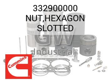 NUT,HEXAGON SLOTTED — 332900000