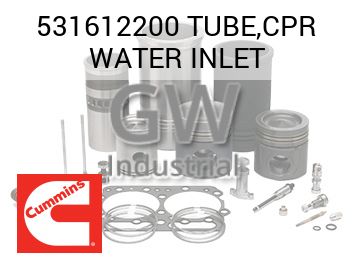 TUBE,CPR WATER INLET — 531612200