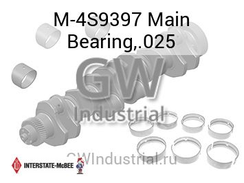 Main Bearing,.025 — M-4S9397