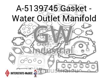 Gasket - Water Outlet Manifold — A-5139745