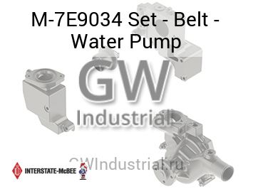 Set - Belt - Water Pump — M-7E9034