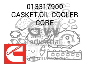 GASKET,OIL COOLER CORE — 013317900