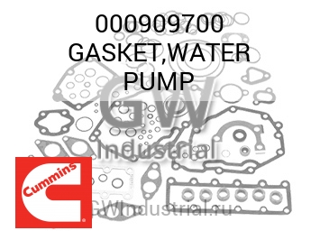 GASKET,WATER PUMP — 000909700