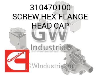 SCREW,HEX FLANGE HEAD CAP — 310470100