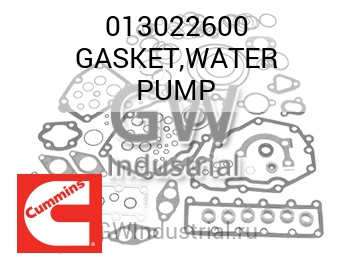 GASKET,WATER PUMP — 013022600