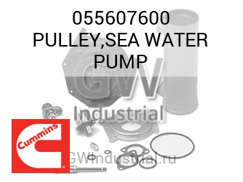 PULLEY,SEA WATER PUMP — 055607600