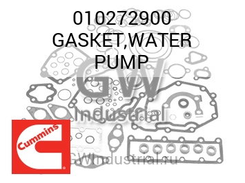 GASKET,WATER PUMP — 010272900