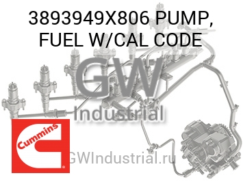 PUMP, FUEL W/CAL CODE — 3893949X806