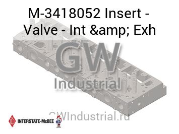Insert - Valve - Int & Exh — M-3418052