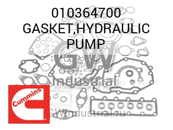 GASKET,HYDRAULIC PUMP — 010364700