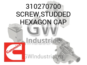 SCREW,STUDDED HEXAGON CAP — 310270700