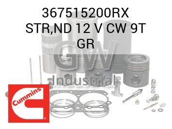 STR,ND 12 V CW 9T GR — 367515200RX