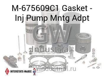 Gasket - Inj Pump Mntg Adpt — M-675609C1