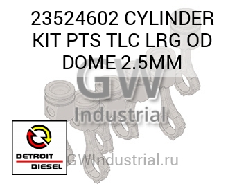 CYLINDER KIT PTS TLC LRG OD DOME 2.5MM — 23524602