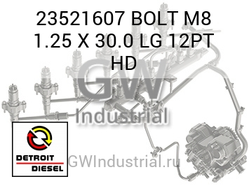 BOLT M8 1.25 X 30.0 LG 12PT HD — 23521607