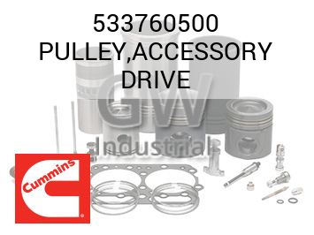 PULLEY,ACCESSORY DRIVE — 533760500