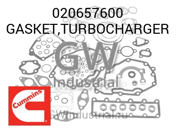 GASKET,TURBOCHARGER — 020657600