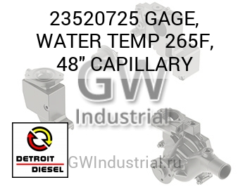 GAGE, WATER TEMP 265F, 48