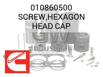 SCREW,HEXAGON HEAD CAP — 010860500