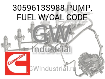 PUMP, FUEL W/CAL CODE — 3059613S988