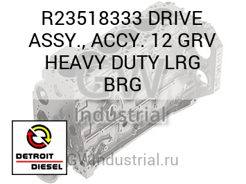 DRIVE ASSY., ACCY. 12 GRV HEAVY DUTY LRG BRG — R23518333