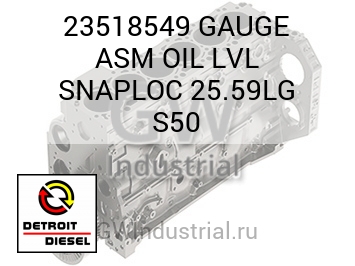 GAUGE ASM OIL LVL SNAPLOC 25.59LG S50 — 23518549