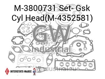 Set- Gsk Cyl Head(M-4352581) — M-3800731