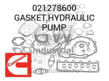 GASKET,HYDRAULIC PUMP — 021278600