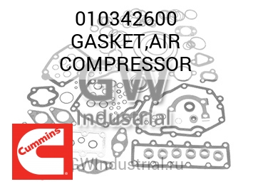 GASKET,AIR COMPRESSOR — 010342600