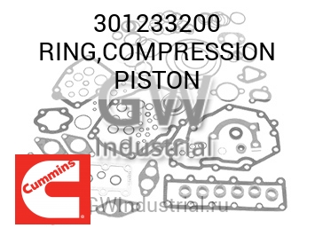 RING,COMPRESSION PISTON — 301233200